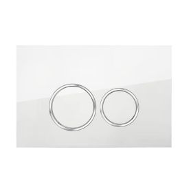 Control panel white gloss for Geberit Duofix UP320
