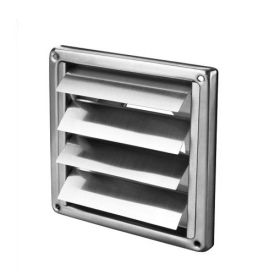 Stainless steel grille with slats Ø125 mm - PROMOTION
