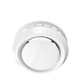 Air valve plastic white Ø100 mm