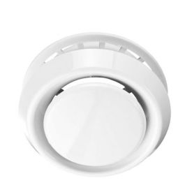 Air valve plastic white Ø125 mm