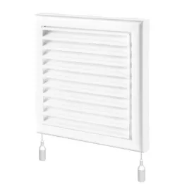 Plastic ventilation grille, lockable 186x186 mm - with drawstring