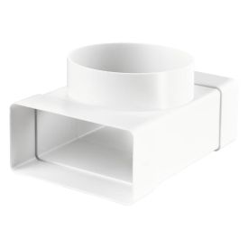 Ventilation channel flat t-piece 110x54mm x 100 mm round