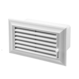 Ventilation duct flat 220x54 mm PVC wall grid