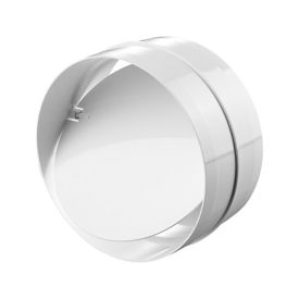 Ventilation tube Ø150 mm connector with non-return valve