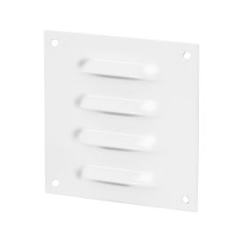 Ventilation grille aluminium 70x70 mm white
