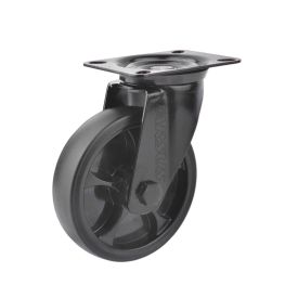 Lenkrolle 80 mm 80 kg TPR Gummireifen schwarz - TARSUS