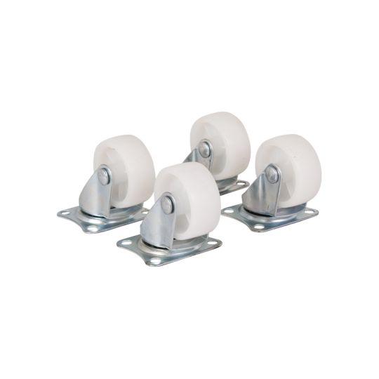 Castors 40 mm white - set of four