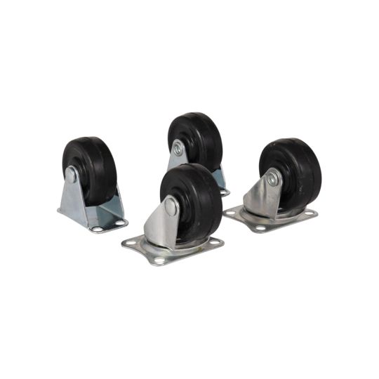 Fixed castors & swivel castors 40 mm black - set of four