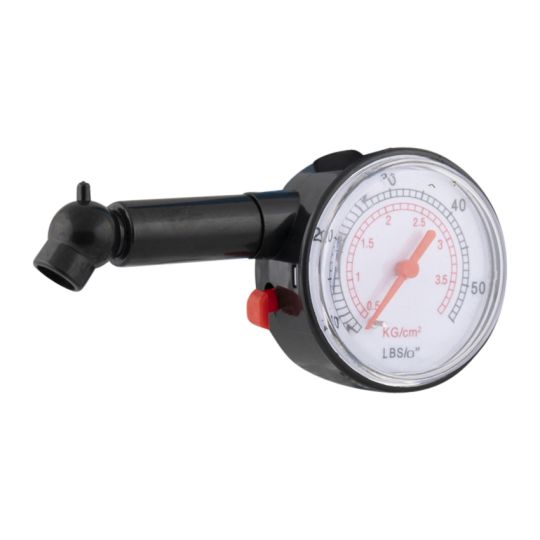 Tire pressure gauge round