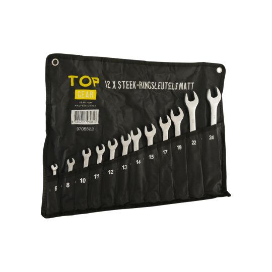12 x open-end wrenches and ring spanners matt - TOPGEAR