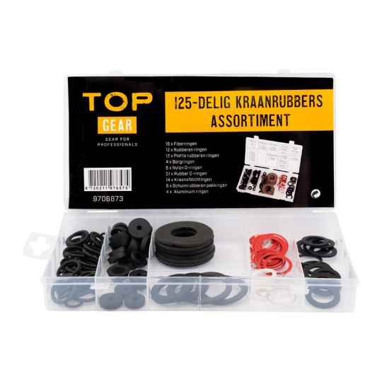 Tap rubber range 125 pieces - TOPGEAR