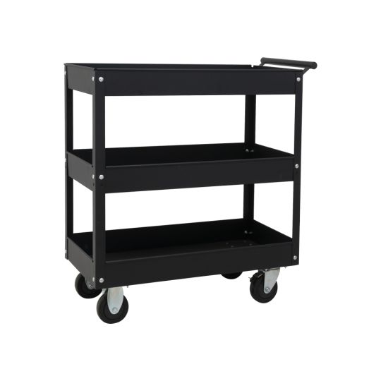 Tool trolley open black