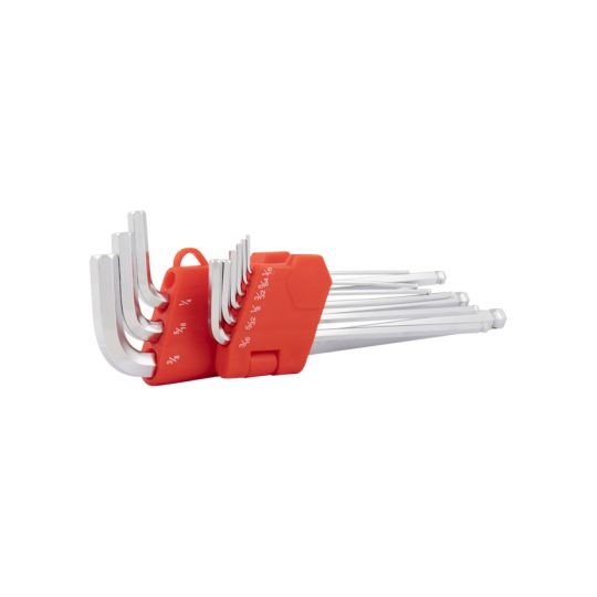 Allen key set 9-piece inch