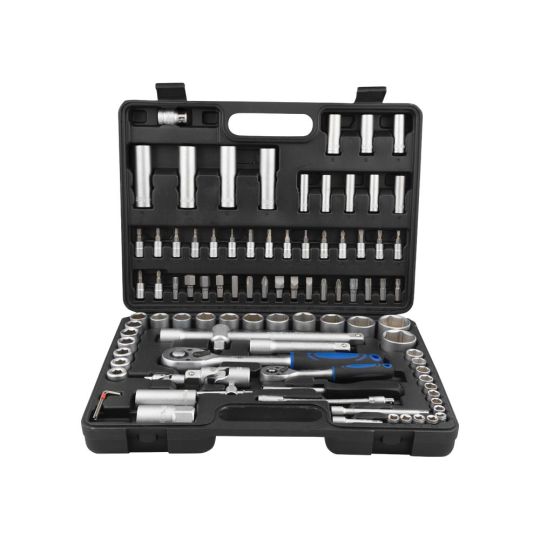 Socket wrench set 94-piece 1/4" and 1/2"