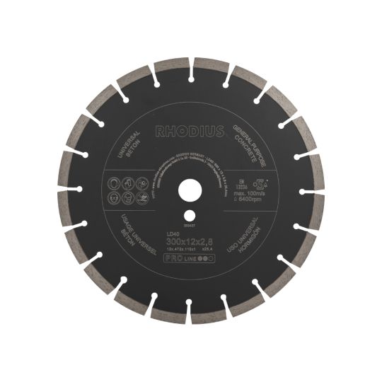 Diamond cutting disc LD40 300x10x2.5 mm - RHODIUS
