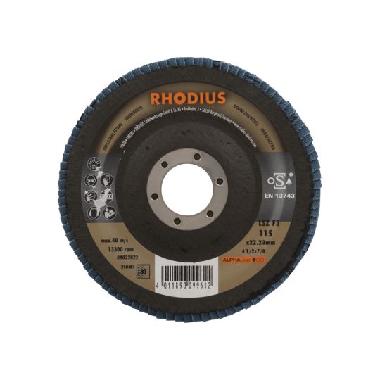 Flap disc 115 mm K80 per piece - RHODIUS