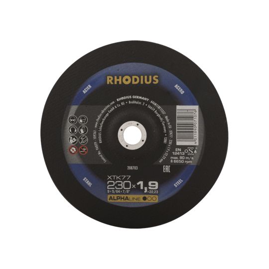 Cutting disc 230x1.9 mm metal - RHODIUS