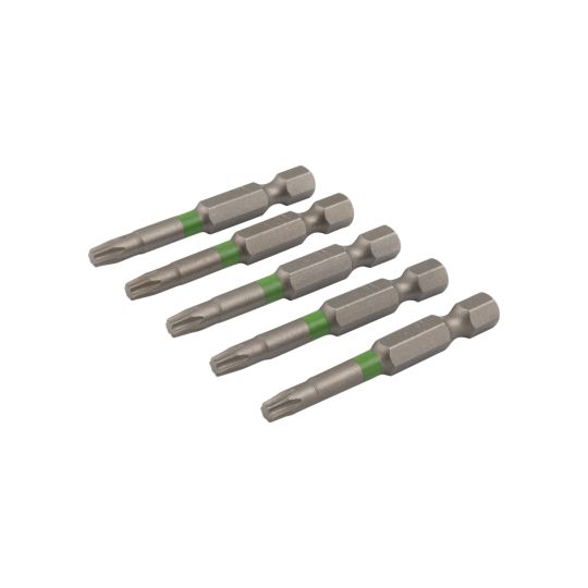 Torx screw bit 50 mm TX-20 green 5 pieces
