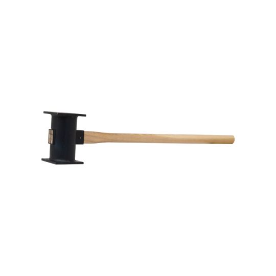 Metal garden hammer with handle 90 cm