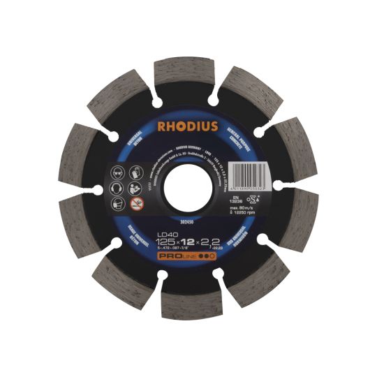 Diamond cutting disc proline 125x12 mm - RHODIUS