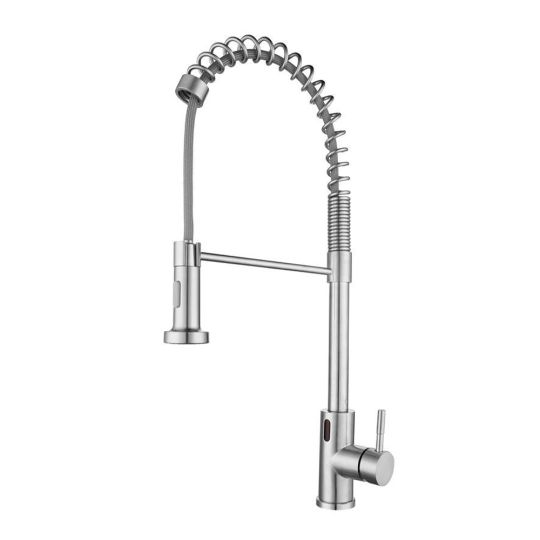 Sensor kitchen mixer tap stainless steel WAHLBACH QMIX840
