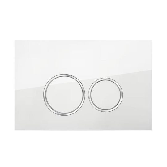Control panel white gloss for Geberit Duofix UP320