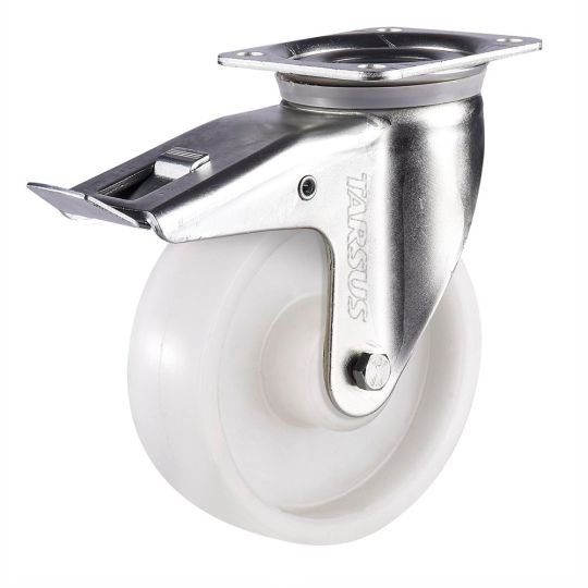 Heavy duty swivel castor with brake 200 mm nylon 700 kg - TARSUS