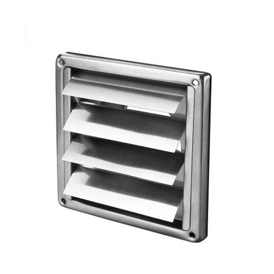 Stainless steel grille with slats Ø125 mm - PROMOTION
