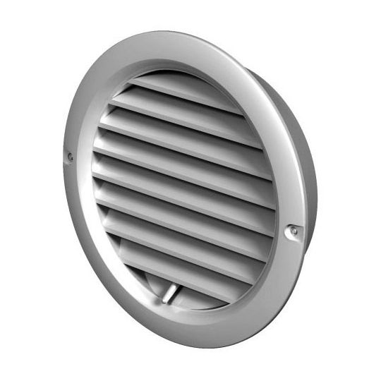 Fixed louvre vent round adjustable Ø100-150mm