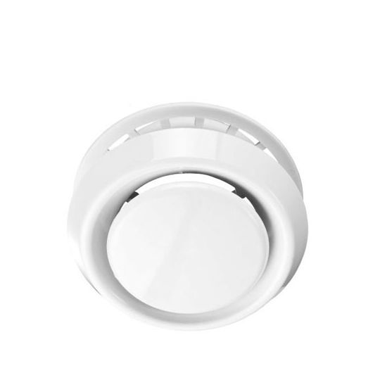 Air valve plastic white Ø100 mm