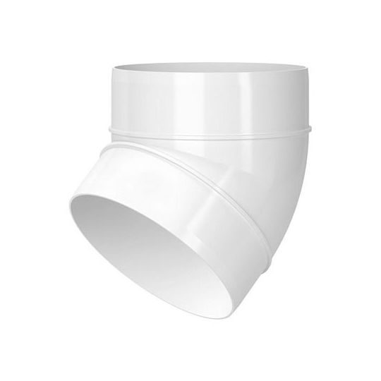 Ventilation tube Ø 125 mm 45° bend