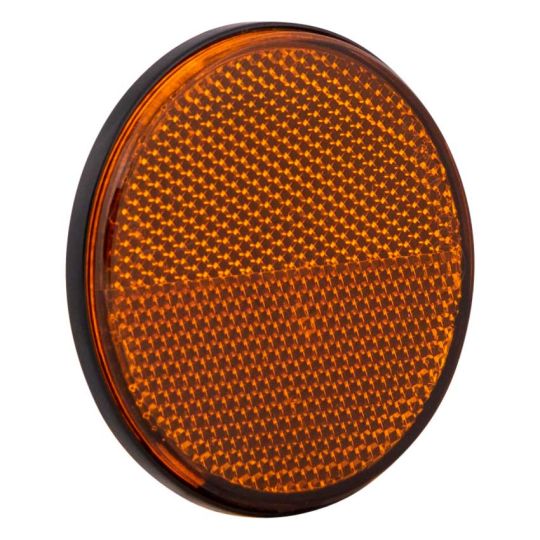 Reflector orange round 70 mm