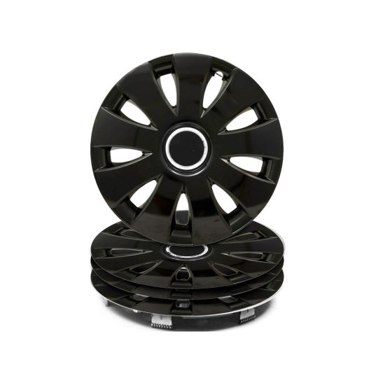 Hubcap Aura Black 14â€³ - set of 4 pieces