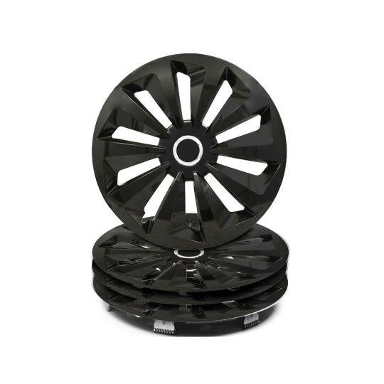 Hubcap Fox Black 14â€³ - set of 4 pieces