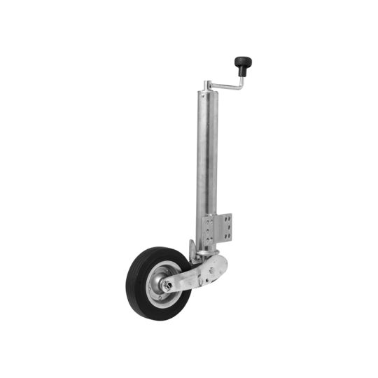 Jockey wheel 60 mm automatic folding steel rim - TRAILERGEAR