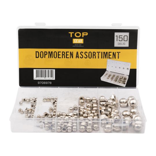 Cap nuts assortment 150 pieces - TOPGEAR