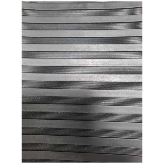 Rubber mat #2 line coarse per meter