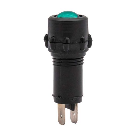 Indicator light LED green 12V