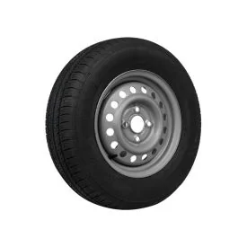 Complete trailer wheel 185/70 R13 stitch 4x100 retreaded tire