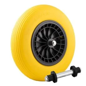 Schubkarrenrad pannensicher PU 4.80/4.00-8 inkl. Achse
