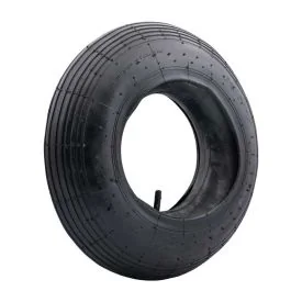 Schlauch und Reifen 4.80/4.00-8 Rillenprofil Ventil T13 Schubkarre Go-Kart