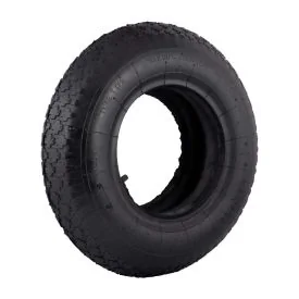 Schlauch und Reifen 4.80/4.00-8 Blockprofil Ventil T13 Schubkarre Go-Kart