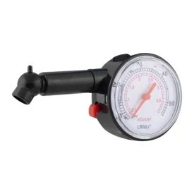 Tire pressure gauge round