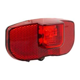 Bicycle lighting reflector with LED lamp