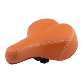 Bicycle saddle comfort brown