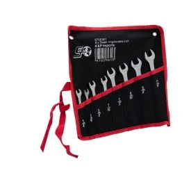 8 x Inch open-end ring spanners