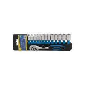 Ratchet set with sockets 1/4" 14-piece