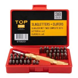 Stamp letters + numbers 38-piece - TOPGEAR
