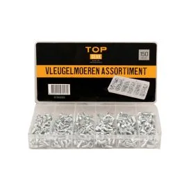 Wing nuts assortment 150 pieces