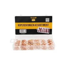 Copper rings assortment 110 pieces